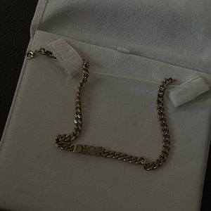 DIO(R)EVOLUTION NECKLACE GOLD-FINISH METAL